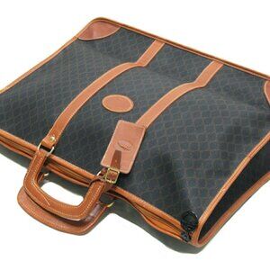 Longchamp Business bag Black brown gold Women Authentic secondhand